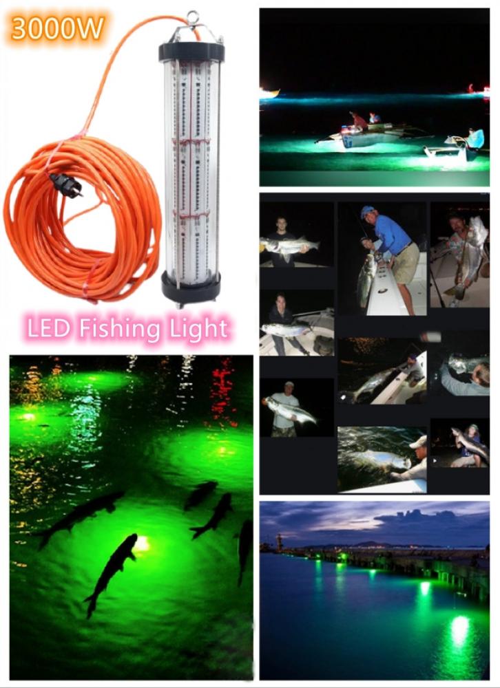 500W Green LED Fishing Light 30m Depth