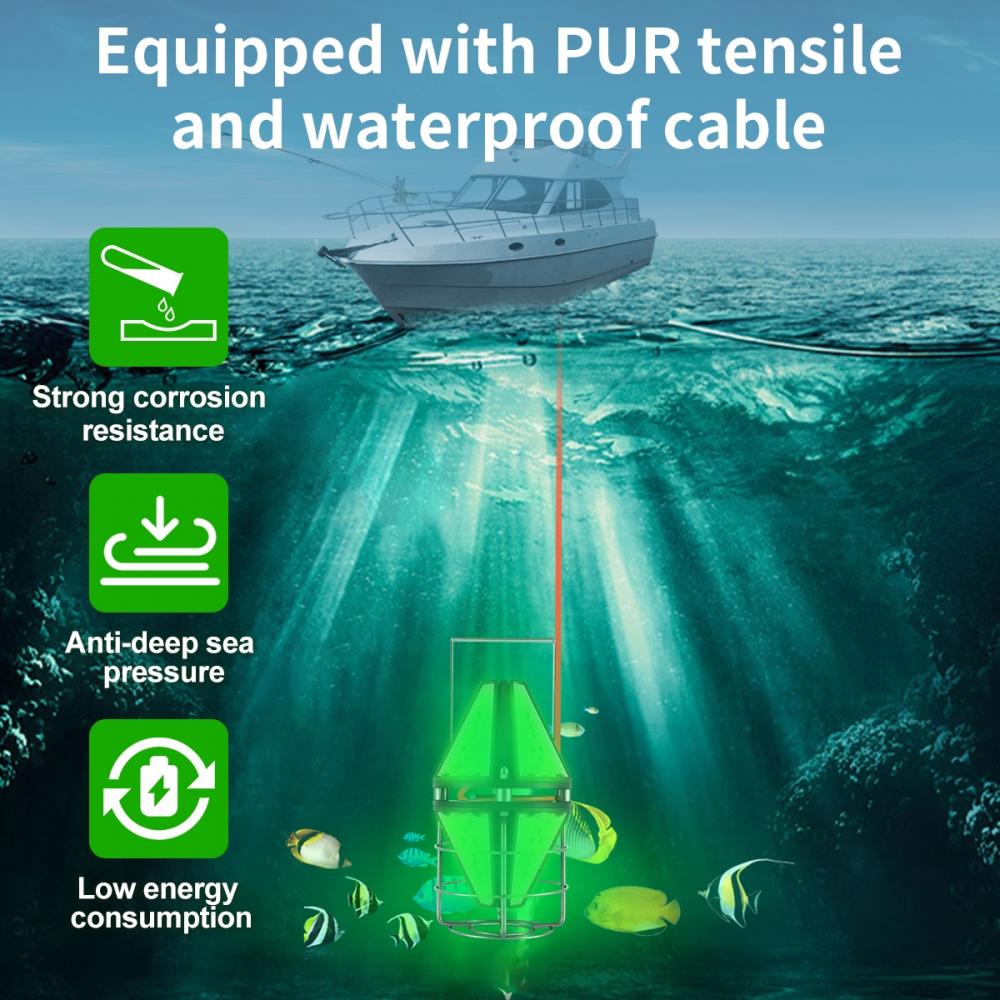 IP68 Waterproof Green 400W Fishing Light