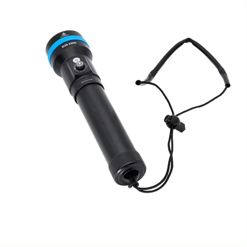 2500 Lumens Diving Flashlight IPX8 Waterproof
