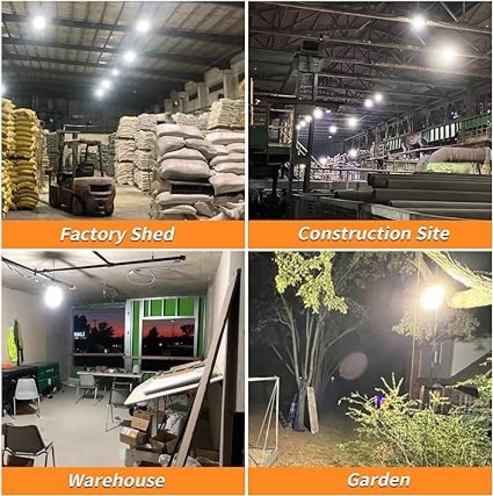 80W IP65 Portable 10400lm 5000K Rechargeable Work Light