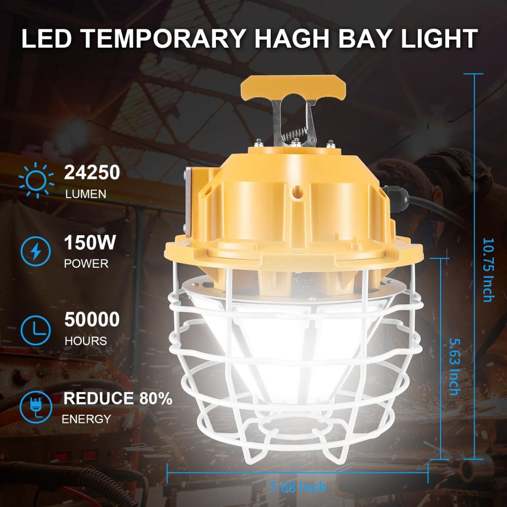 150W IP65 Waterproof Rechargeable Work Light 18000 Lumens