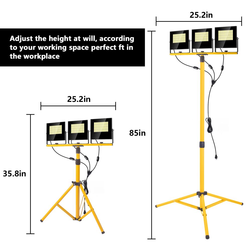 180W IP67 Rechargeable LED Tripod Work Light
