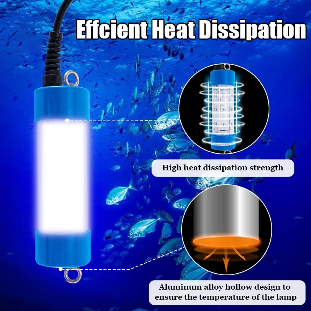 60W IP68 Green Underwater Fishing Light Durable