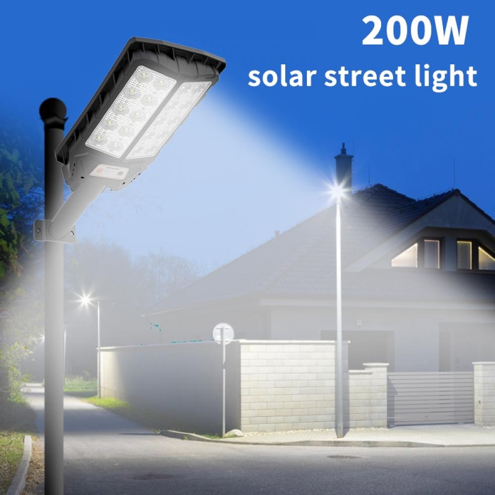 200W IP65 Remote Control Solar Street Light Outdoor