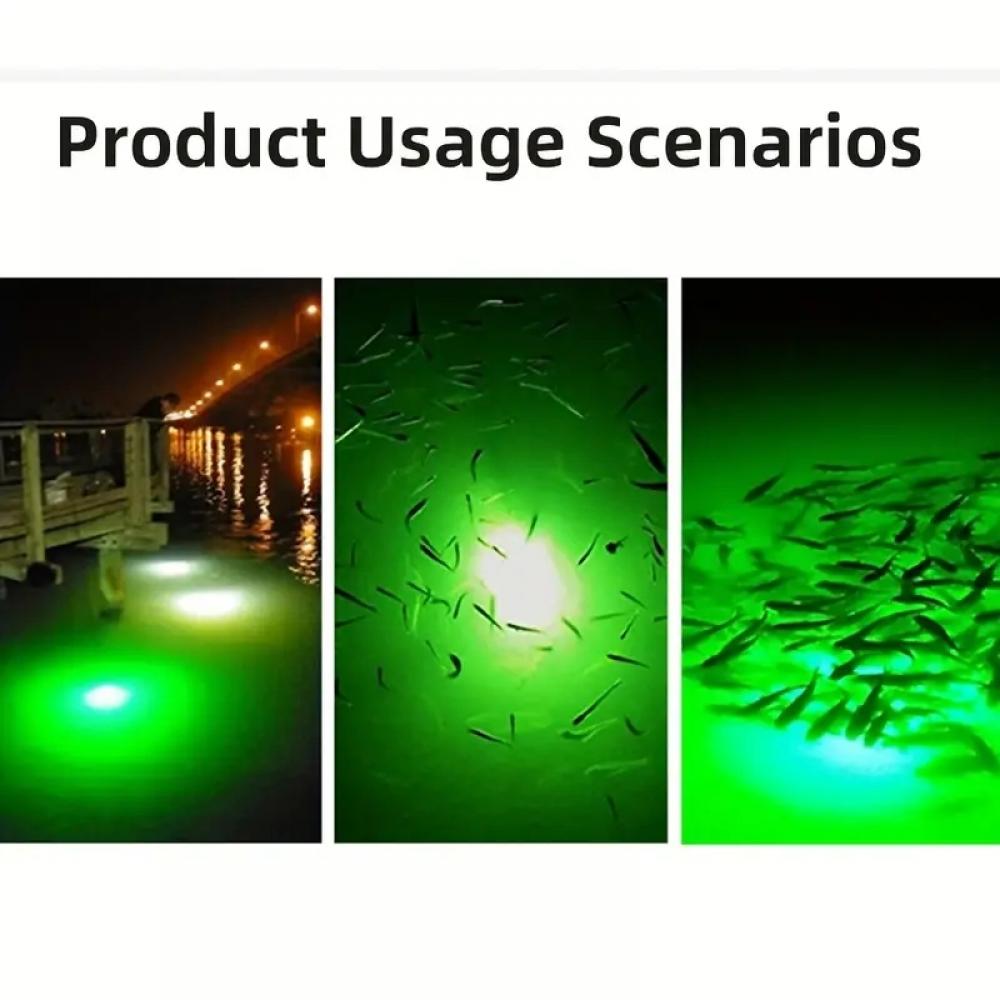 12V 30W Underwater Mini Green LED Fishing Light