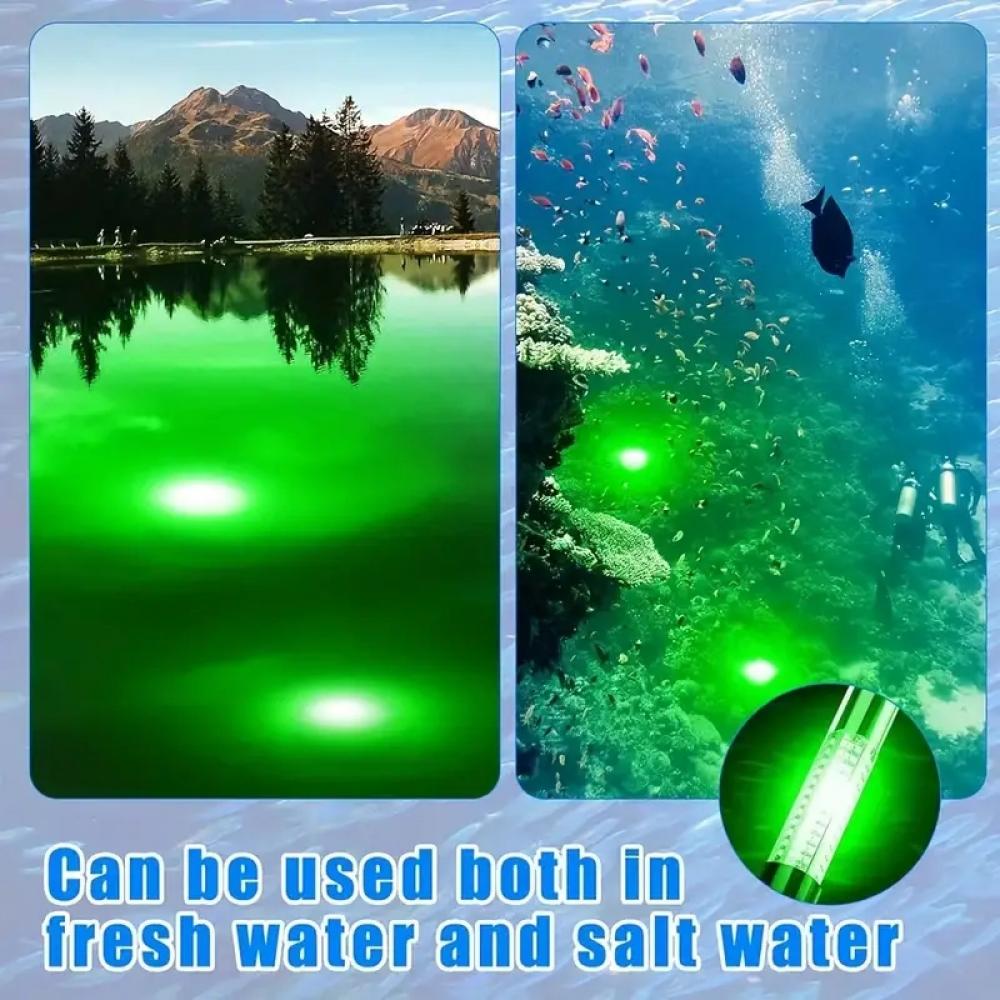 12V 30W Underwater Mini Green LED Fishing Light