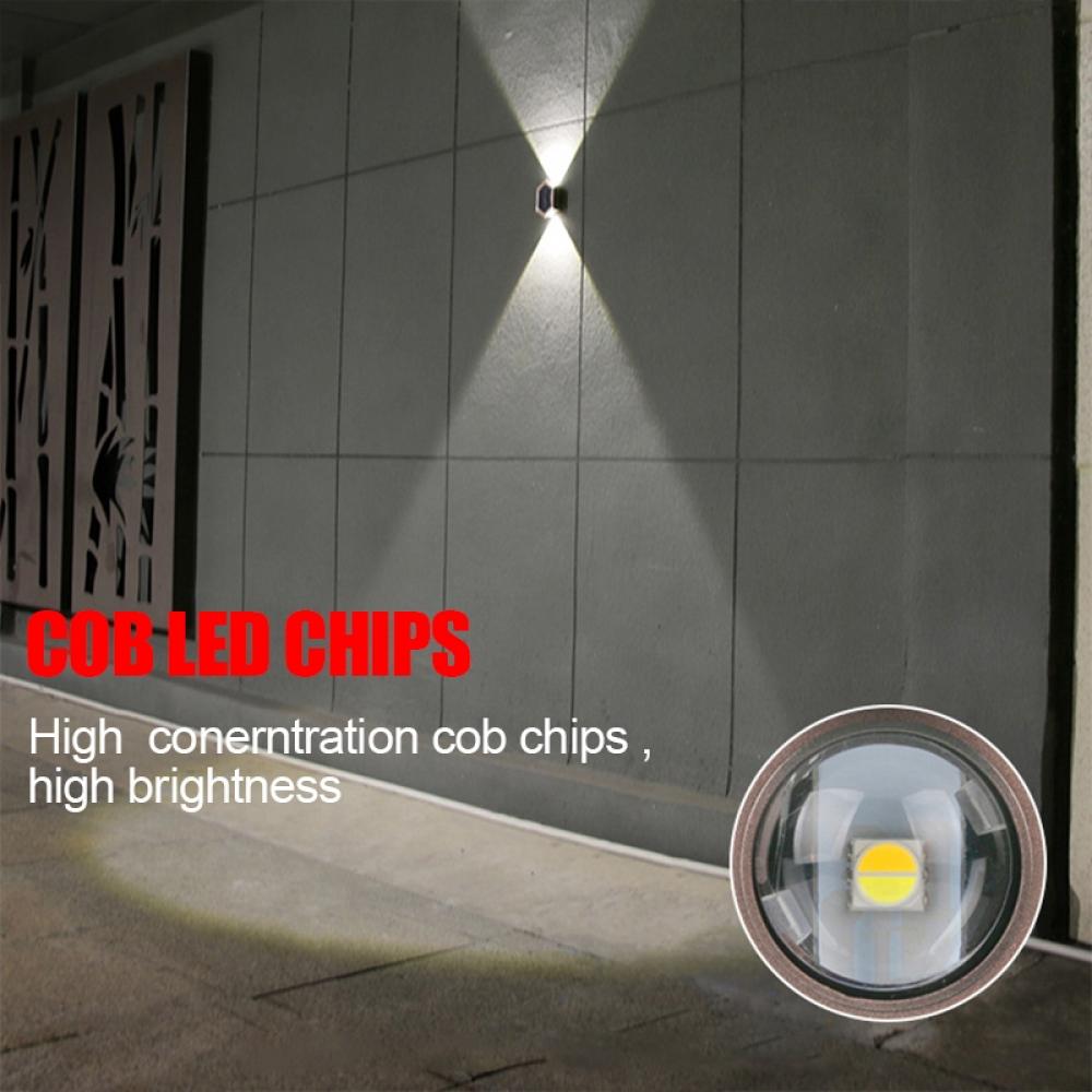 Solar Powered Outdoor Wall Light Up and Down Design