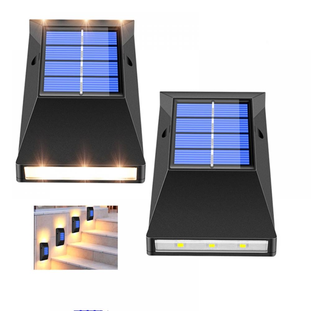Outdoor Solar Wall Light Waterproof 6 LED Up Down