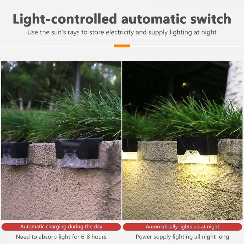 Outdoor Solar LED Fence Lights for Garden Patio