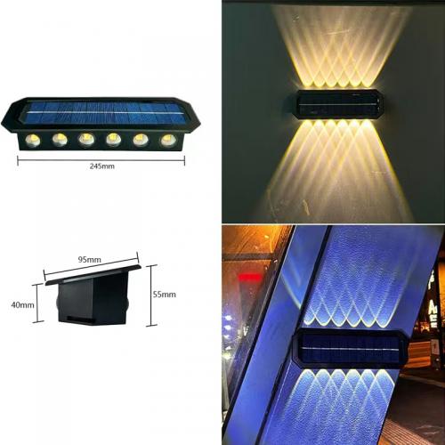 Waterproof Up Down Solar Wall Light Outdoor