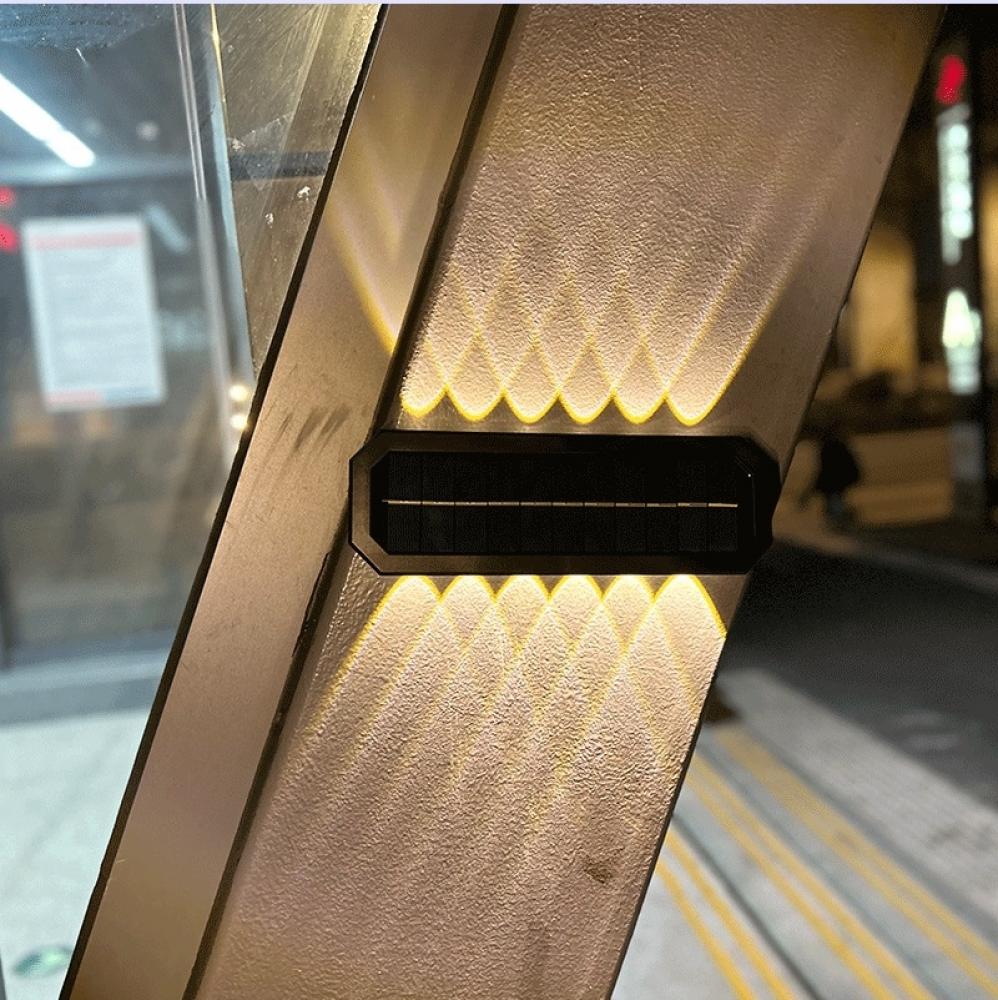 Waterproof Up Down Solar Wall Light Outdoor