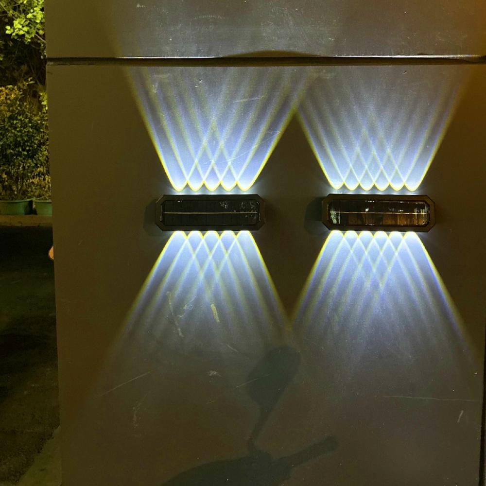 Waterproof Up Down Solar Wall Light Outdoor