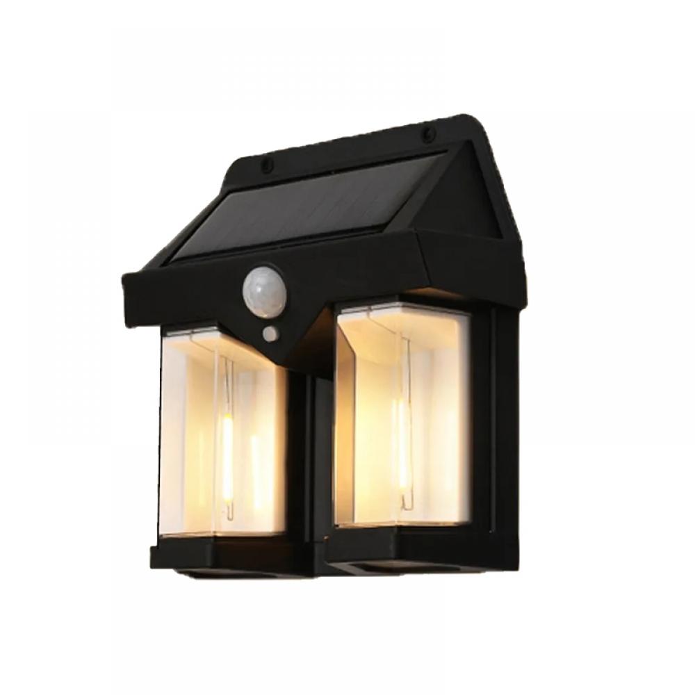 Dual Head Solar Motion Sensor Dimming Wall Light