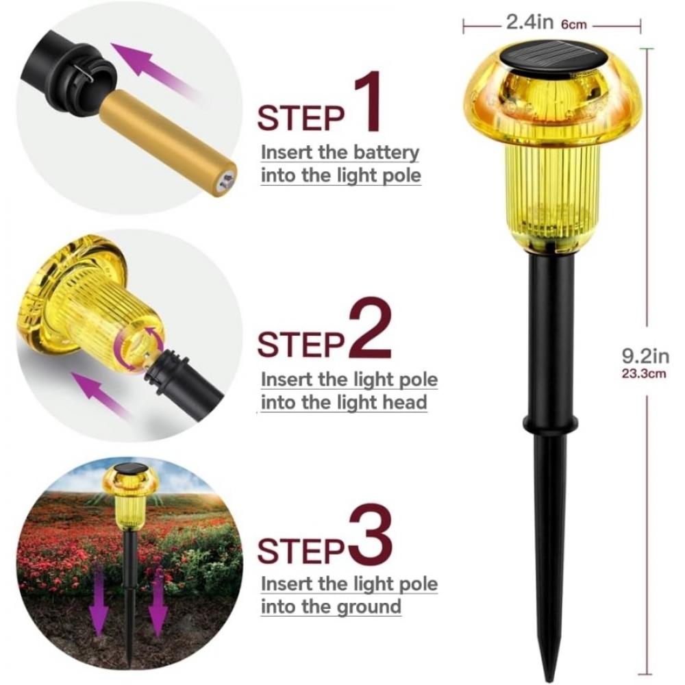 Solar Powered Garden Lights Waterproof Design