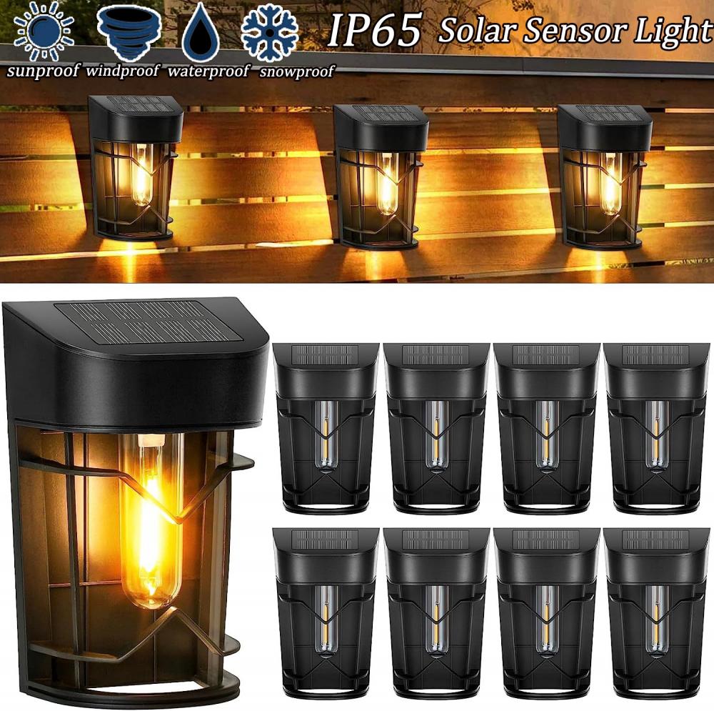 Solar Edison Bulb Wall Light Vintage Waterproof