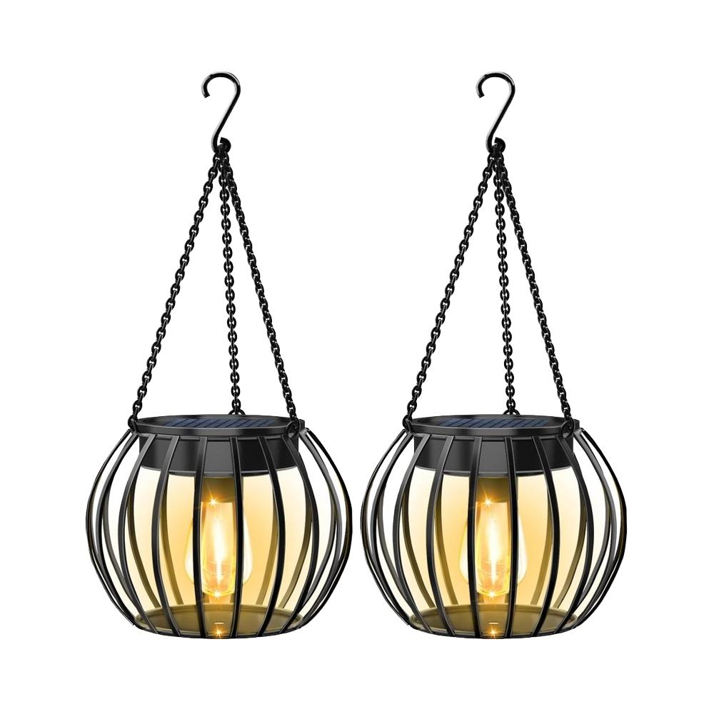 Solar Hanging Lantern Retro Iron Automatic Lighting