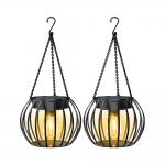 Solar Hanging Lantern Retro Iron Automatic Lighting Is the light bright enough for pathways?