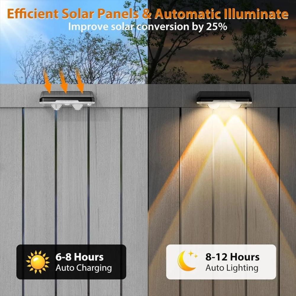 Solar Fence Lights Waterproof 7 Colors