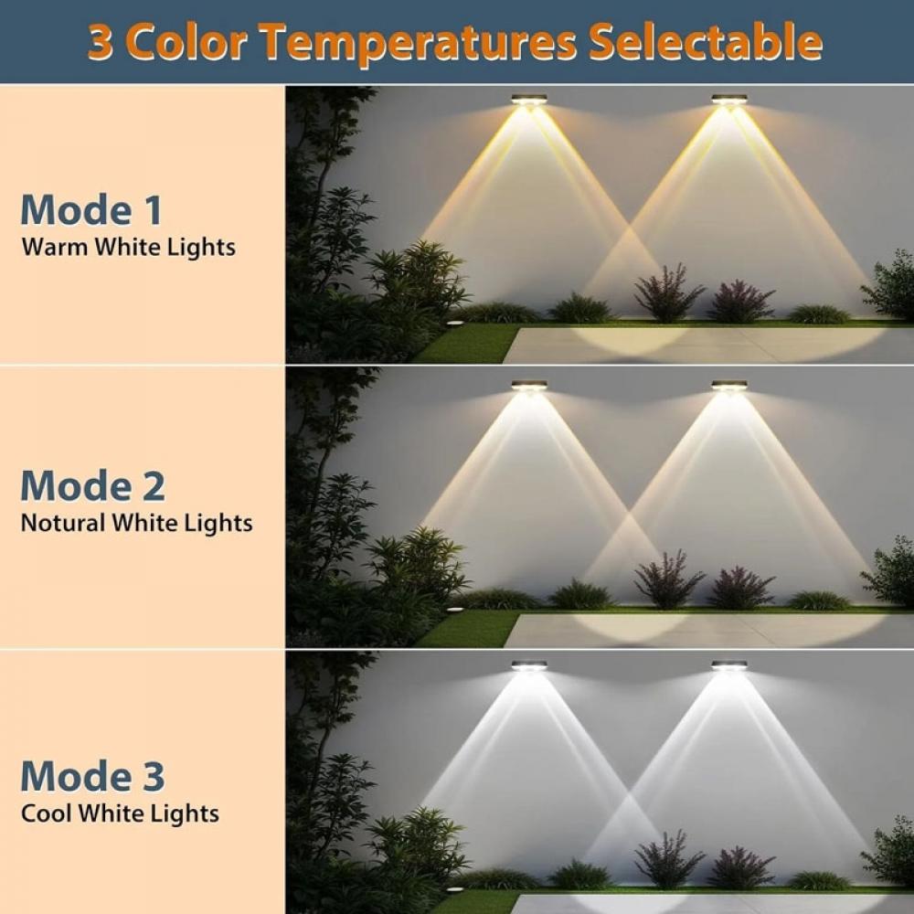 Solar Fence Lights Waterproof 7 Colors