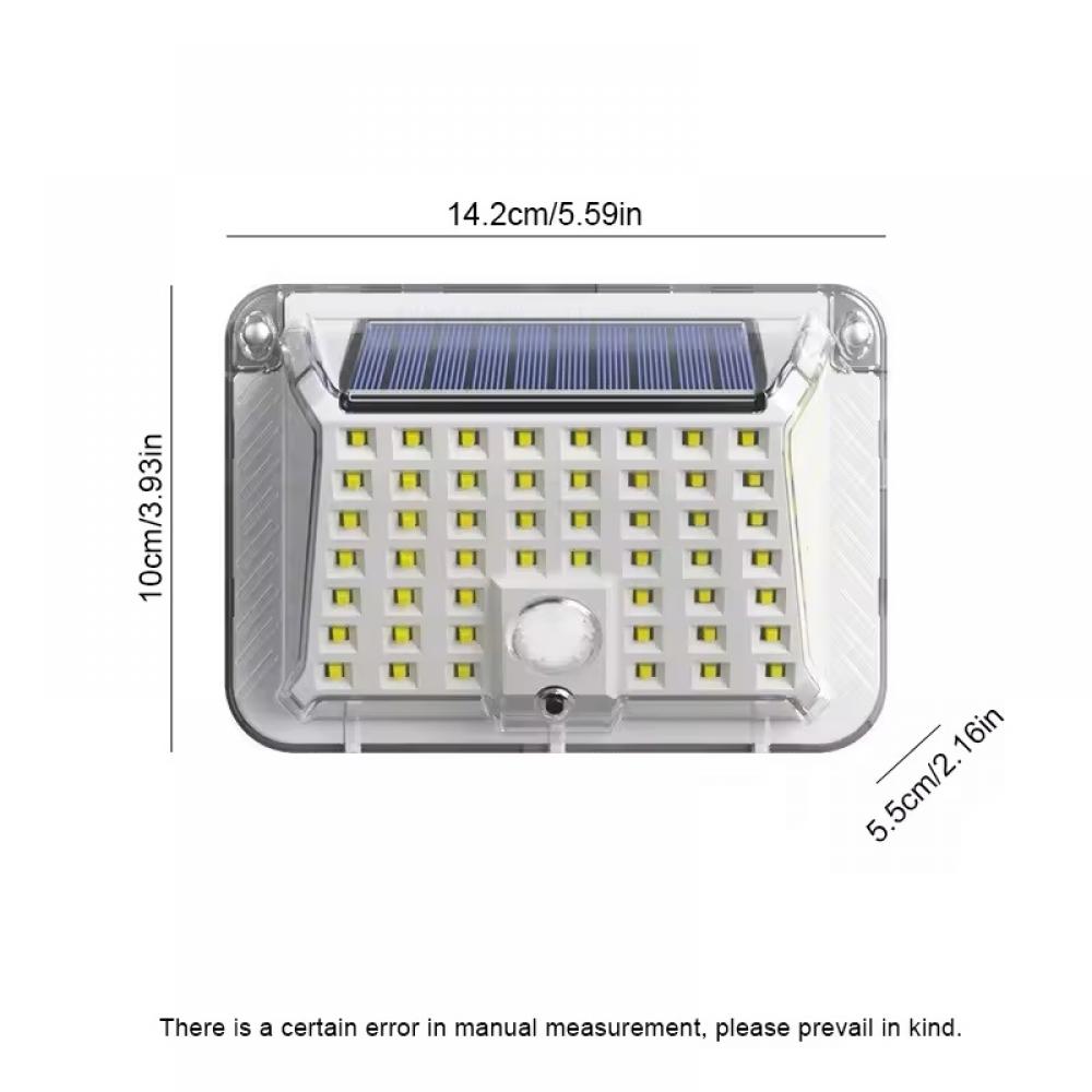 90 LED Solar Motion Sensor Outdoor Wall Light
