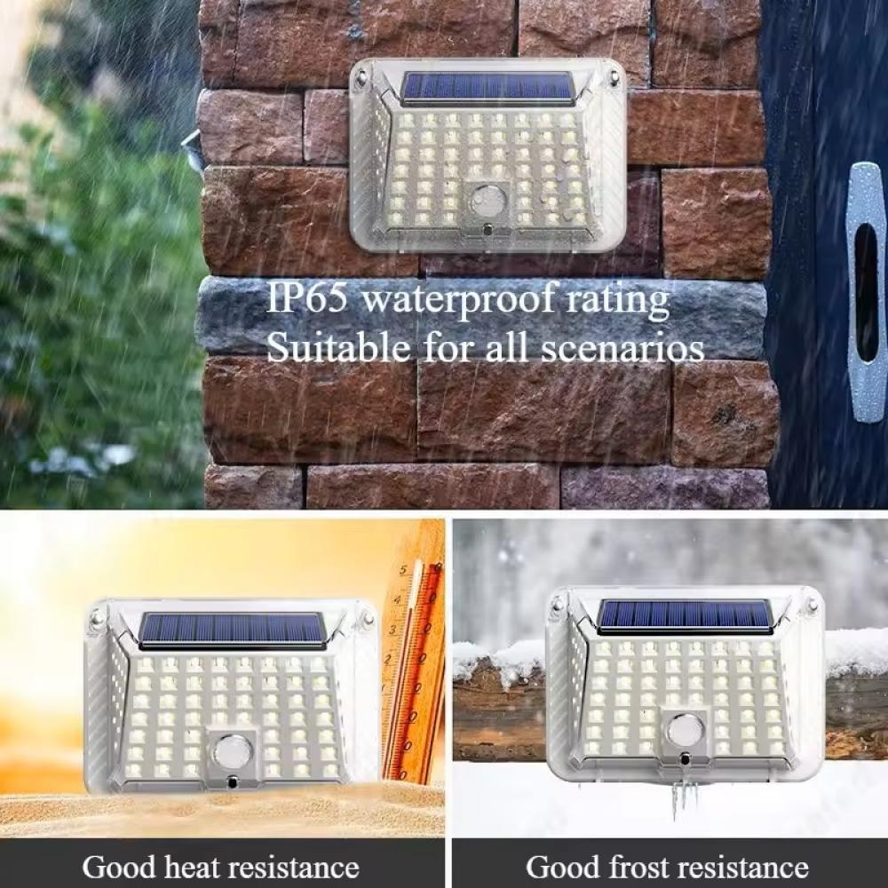 90 LED Solar Motion Sensor Outdoor Wall Light