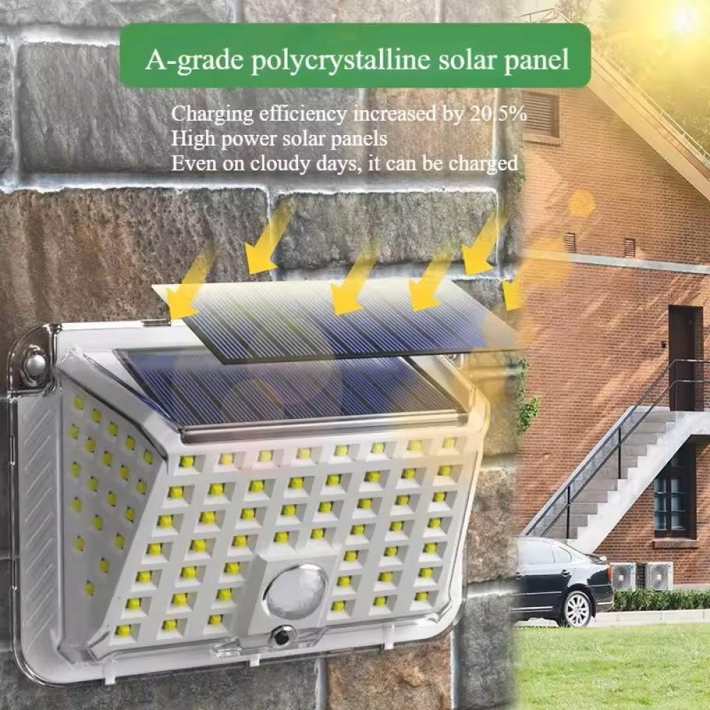 90 LED Solar Motion Sensor Outdoor Wall Light