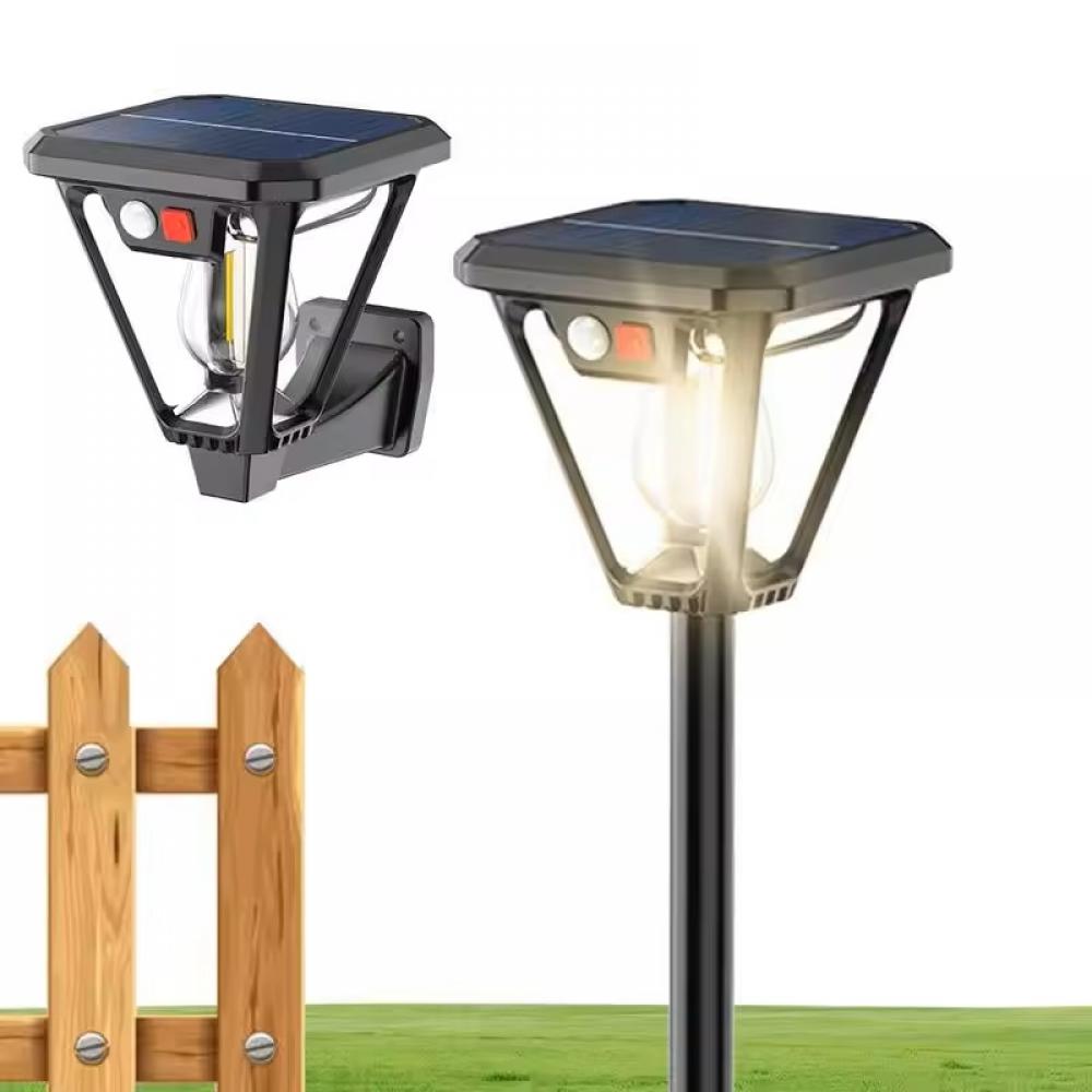 Dual Use Solar Lawn Wall Light Auto On Off