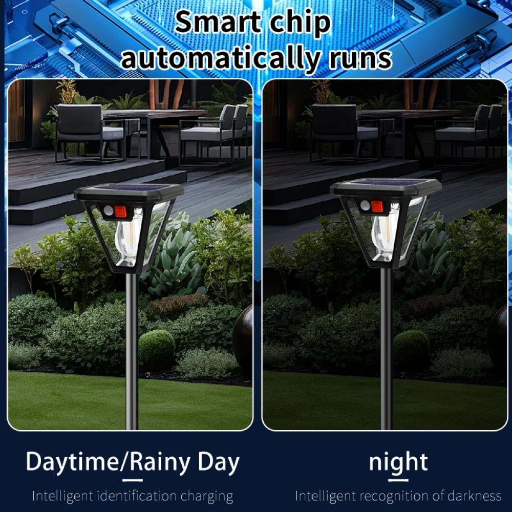 Dual Use Solar Lawn Wall Light Auto On Off