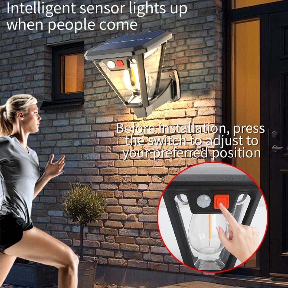 Dual Use Solar Lawn Wall Light Auto On Off