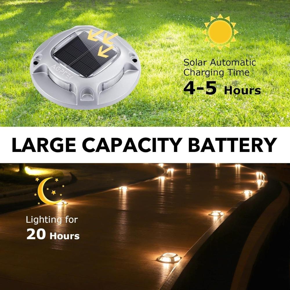 Aluminum Solar Driveway Light Auto Switch Modes