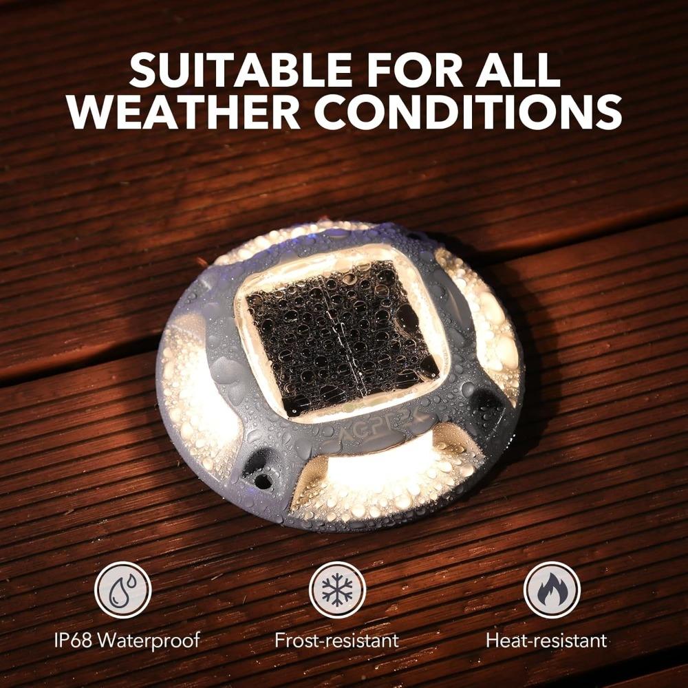 Aluminum Solar Driveway Light Auto Switch Modes