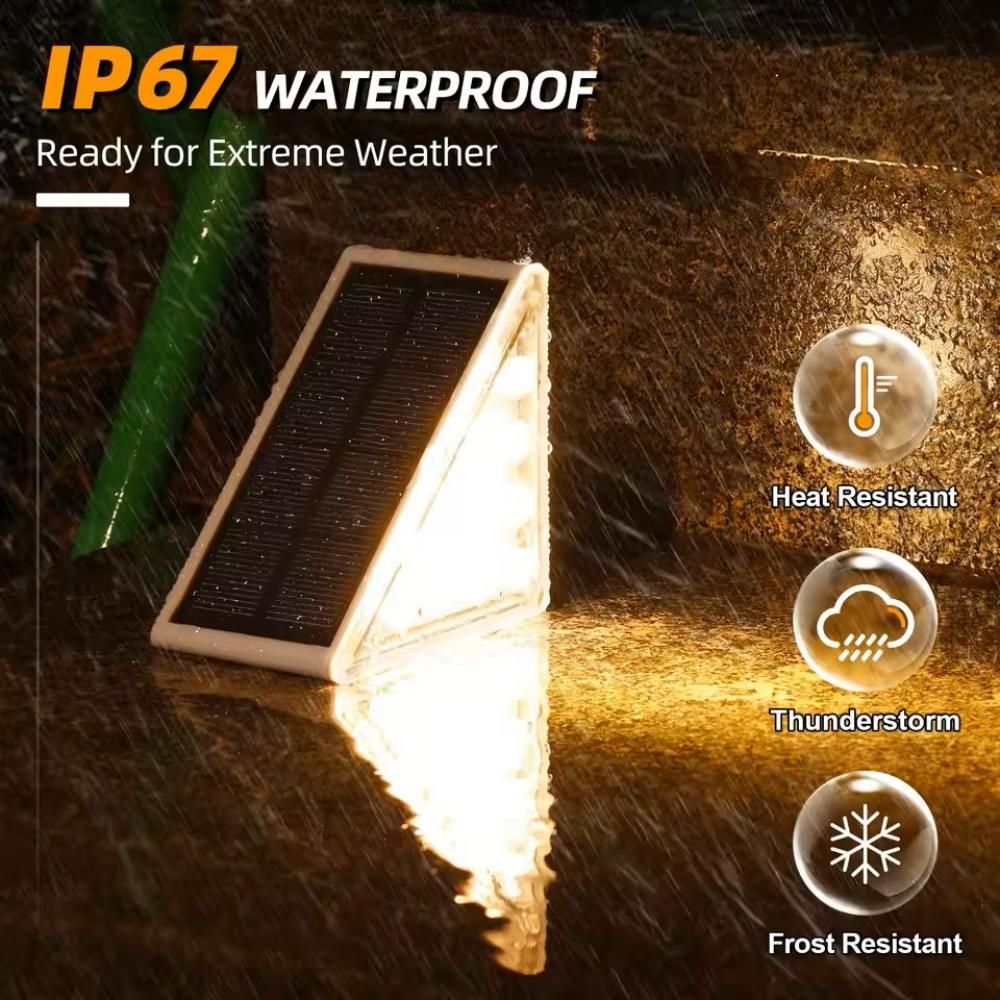 Anti Theft Solar Stair Lights 13 LEDs Waterproof