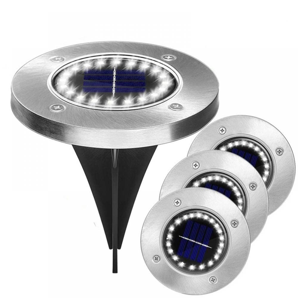 16 LED Solar Ground Lights for Garden Pathway