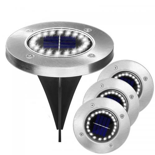 16 LED Solar Ground Lights for Garden Pathway