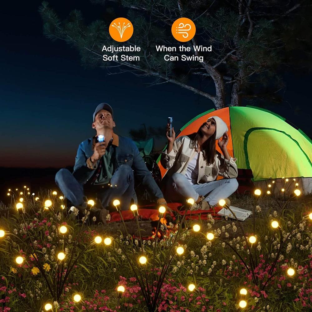Solar Firefly Lights Outdoor Swinging Design
