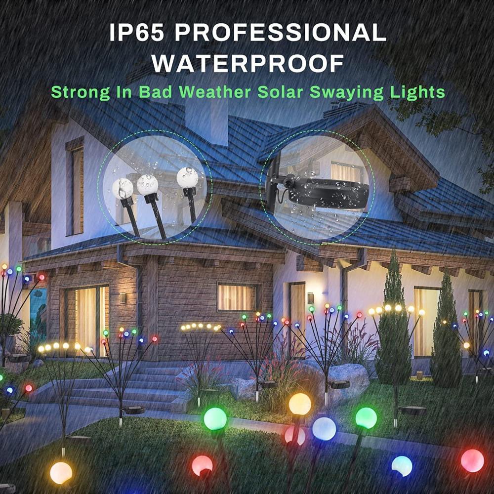 Solar Firefly Lights Outdoor Swinging Design