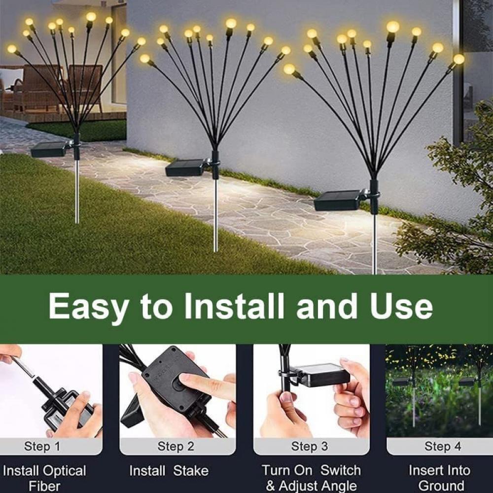 Solar Firefly Lights Outdoor Swinging Design
