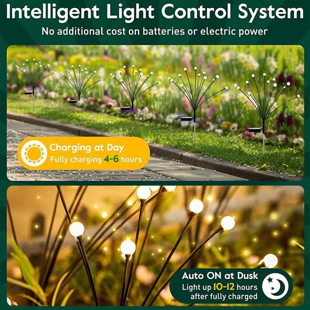 Solar Firefly Lights Outdoor Swinging Design