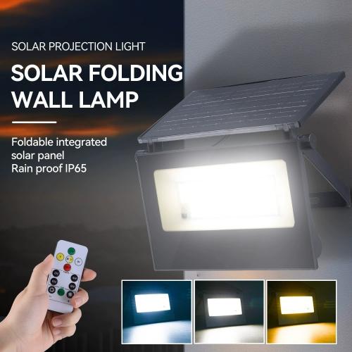 Foldable Solar Flood Light with Remote Control