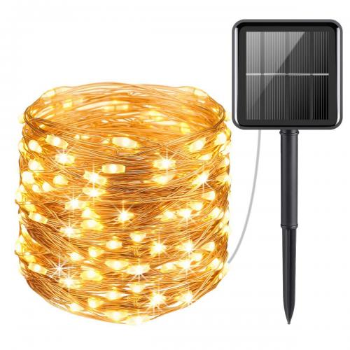 Solar Powered 8 Mode LED String Lights Outdoor