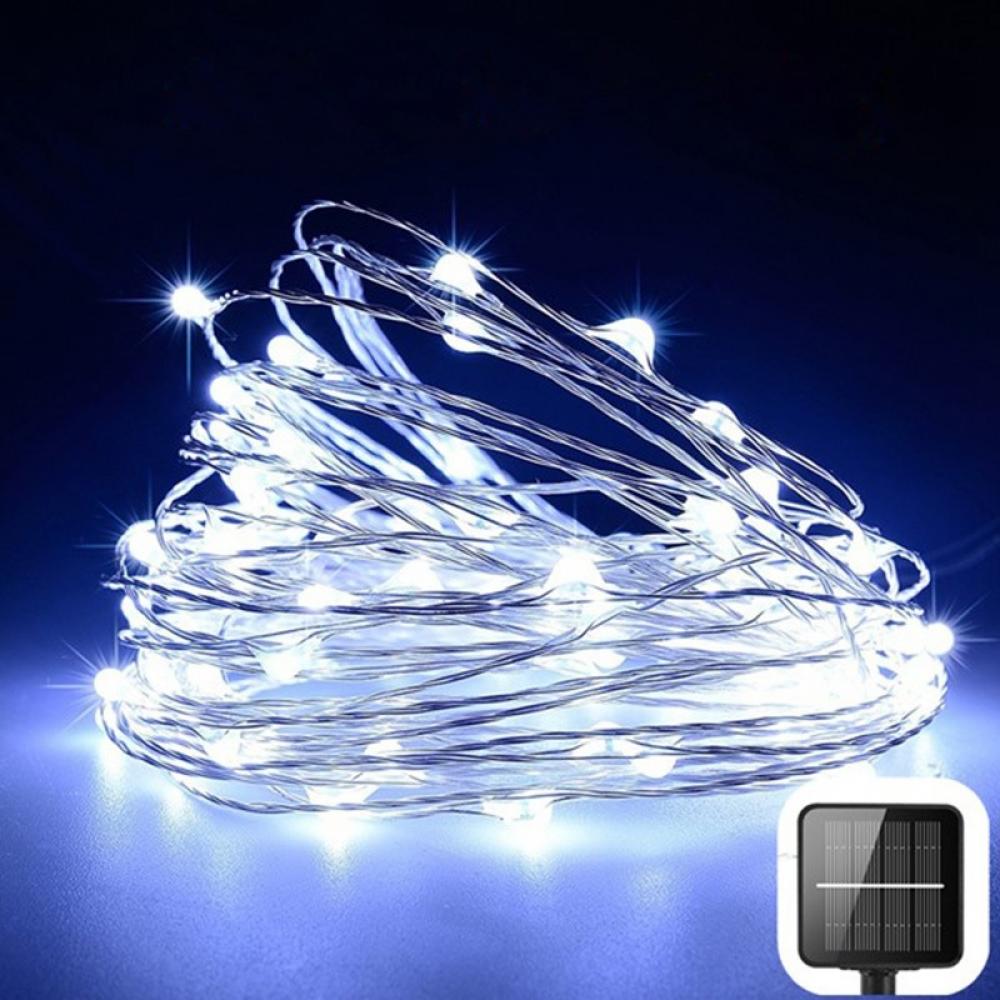 Solar Powered 8 Mode LED String Lights Outdoor
