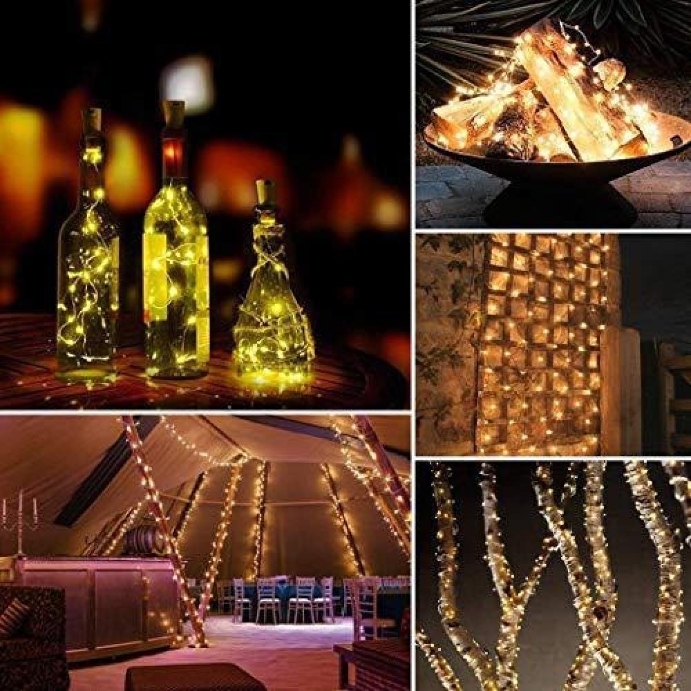 Solar Powered 8 Mode LED String Lights Outdoor