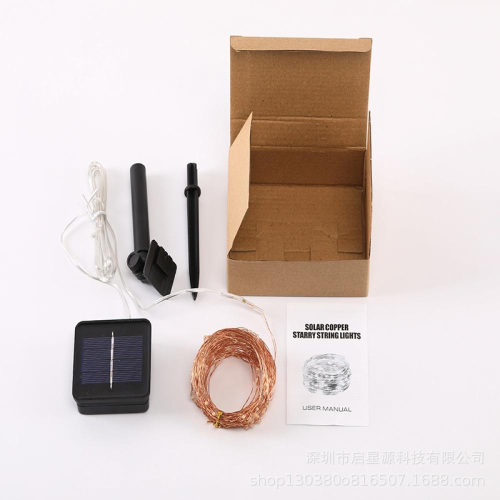 Solar Powered 8 Mode LED String Lights Outdoor