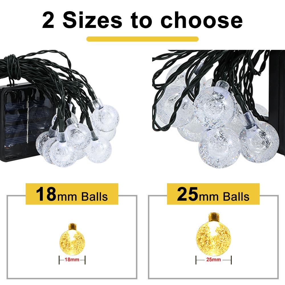 Solar Powered Christmas String Lights Outdoor