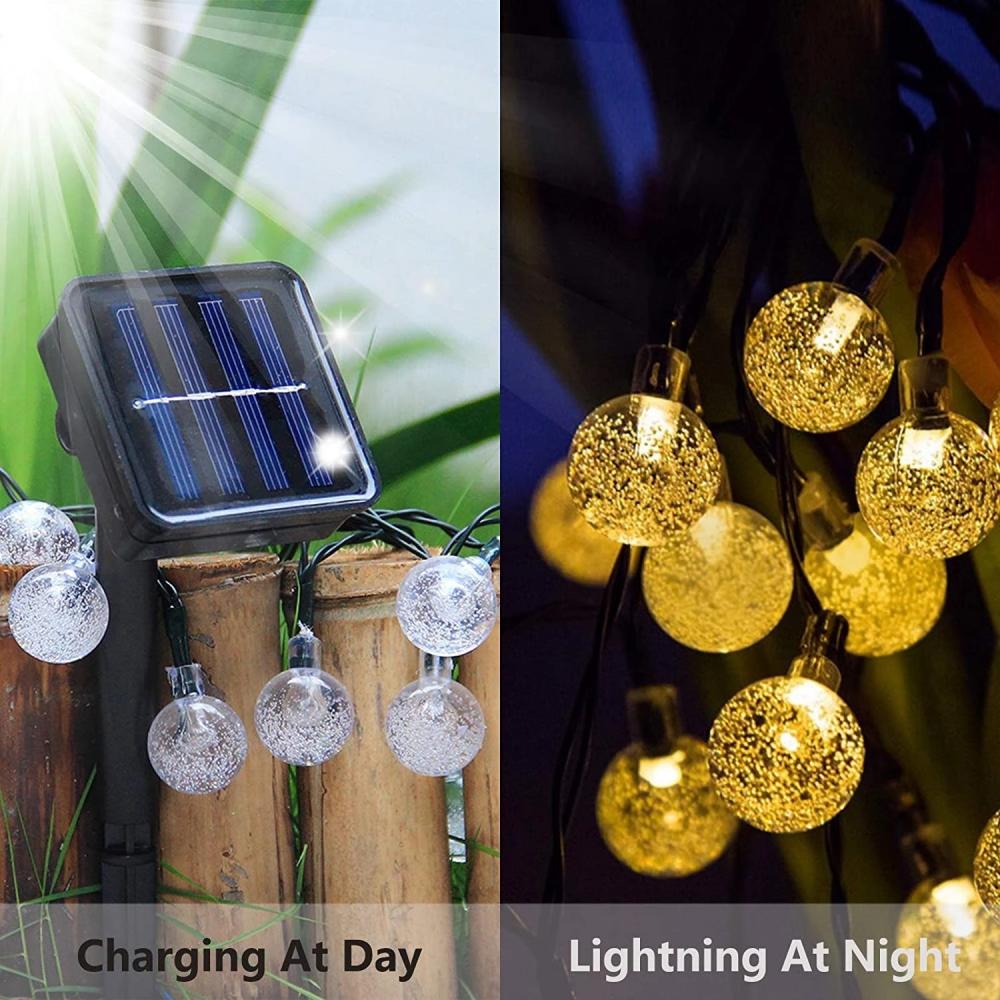 Solar Powered Christmas String Lights Outdoor