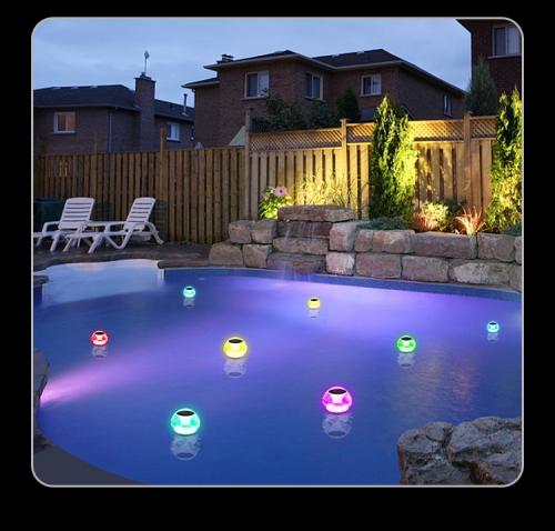 Waterproof Solar Powered Floating Pool Light