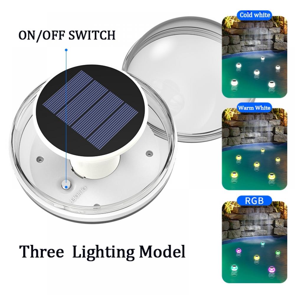 Waterproof Solar Powered Floating Pool Light