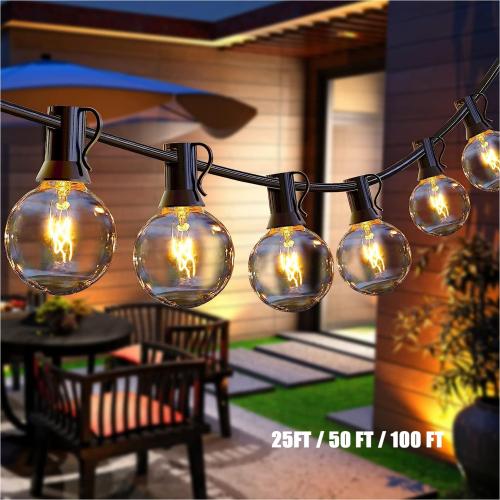 27 Bulbs Outdoor Waterproof G40 Globe String Lights