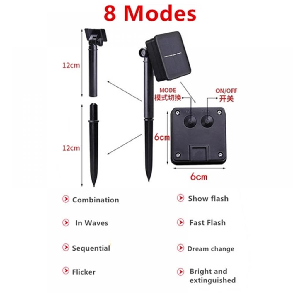 300LED Solar Powered 8 Mode Waterproof Outdoor String Lights