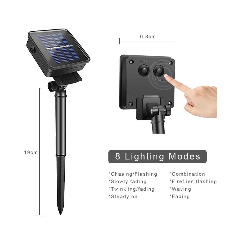 10m 40Ball Solar Powered G50 LED String Lights Outdoor